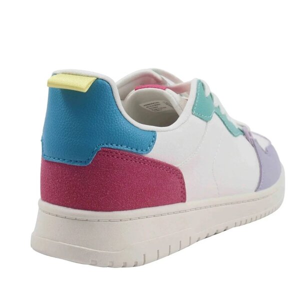 New Women's No Boundaries Lightweight Casual Court Sneakers Size 8 Multi-Color - Picture 4 of 6